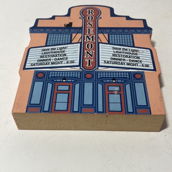 Cat’s Meow Village 2000 The Rosemont Theater Port Grace Shelf Sitter 4.5" x 3.75 - Picture 9 of 11